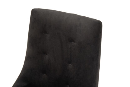 Scaun living, Stela Lux, Negru, 45x50x86 cm - imagine 9