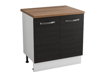 Masca chiuveta, Alfa, wenge/alb, blat termic nuc, PAL, 80x83x60 cm