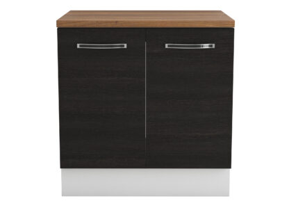 Masca chiuveta, Alfa, wenge/alb, blat termic nuc, PAL, 80x83x60 cm - imagine 4