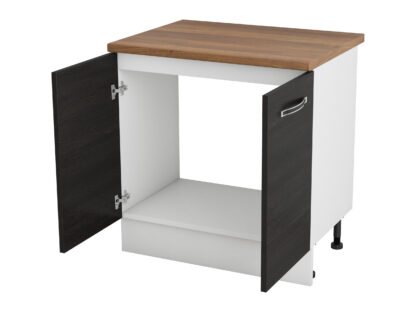 Masca chiuveta, Alfa, wenge/alb, blat termic nuc, PAL, 80x83x60 cm - imagine 3