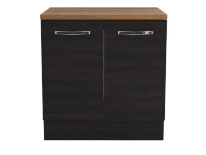 Masca chiuveta, Alfa, wenge, blat termic nuc, PAL, 80x83x60 cm - imagine 4