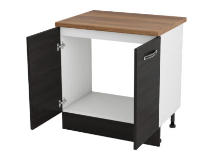 Masca chiuveta, Alfa, wenge, blat termic nuc, PAL, 80x83x60 cm - imagine 3