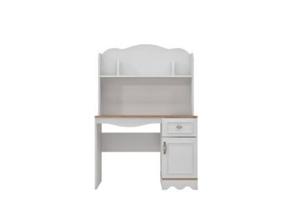 Birou Alessa, Alb Sonoma, MDF - imagine 3