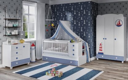 Dormitor tineret, Aqua Marine, MDF - imagine 2