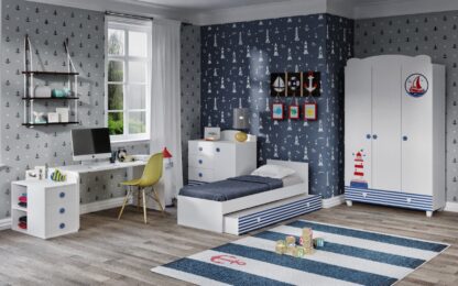 Dormitor tineret, Aqua Marine, MDF
