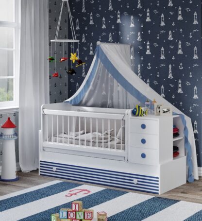 Dormitor tineret, Aqua Marine, MDF - imagine 3