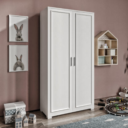 Dulap Diva Country, Alb, MDF, 92x181x41 cm