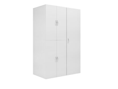 Dulap pentru masina de spalat si uscator 69x194x71 cm, alb - imagine 9
