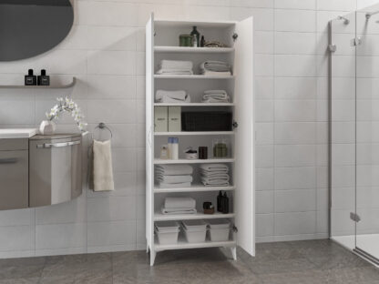 Dulap multifunctional, Venty 8, Alb, MDF - imagine 3