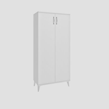 Pantofar Grandy 7, Alb, 70x153x36.5 cm, MDF - imagine 6