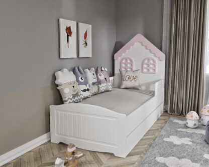 Pat Lovely Twin 90x190 cm, roz - imagine 3