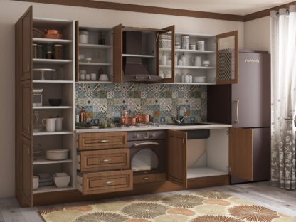 Bucatarie Grand 260, Stejar, Fronturi MDF, corp din PAL - imagine 3