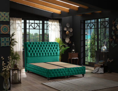 Pat Bella, 160x200 cm, tapitat, verde - imagine 4