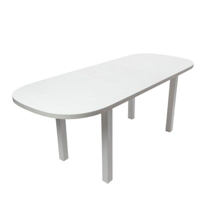 Set masa extensibila 160x200 cm MB-12 (VENUS 1) BIALY cu 6 scaune S-38 B (BOSS 14) COD 18A 2 CUT - imagine 7
