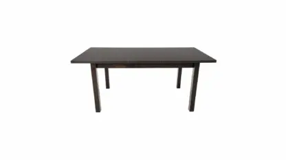 Set masa extensibila 140 x 180 cm cu 6 scaune tapitate, MB-21 si S-37, wenge, lemn masiv de fag, stofa - imagine 4