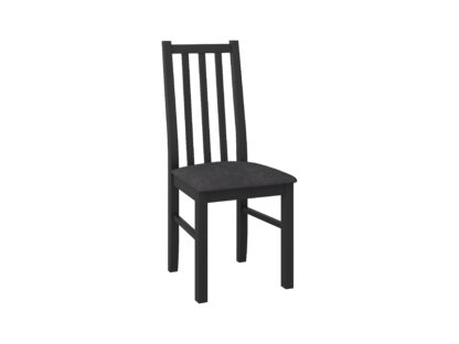 Scaun din lemn masiv de fag tapitat cu stofa S-38 Boss10, 28B, Negru