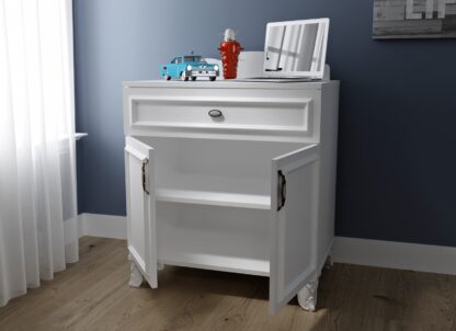 Comoda Alessa, 75x84x40 cm, Alb, MDF - imagine 2