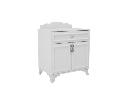 Comoda Alessa, 75x84x40 cm, Alb, MDF - imagine 3
