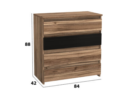 Comoda Omega, Nuc Lyon, 84x42x88 cm, PAL - imagine 4