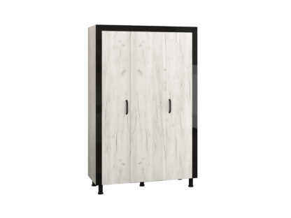 Dressing Omega, Alb murdar, 130x202x52 cm, PAL - imagine 2