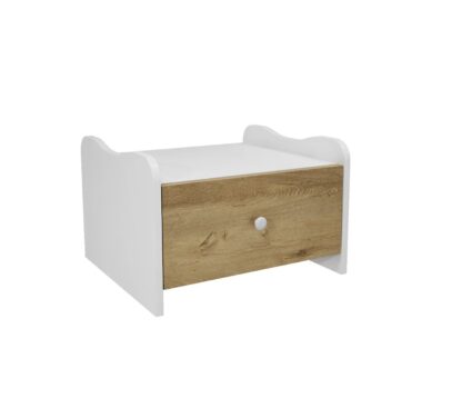 Noptiera Alessa, 45x38x35 cm, Alb Sonoma, MDF