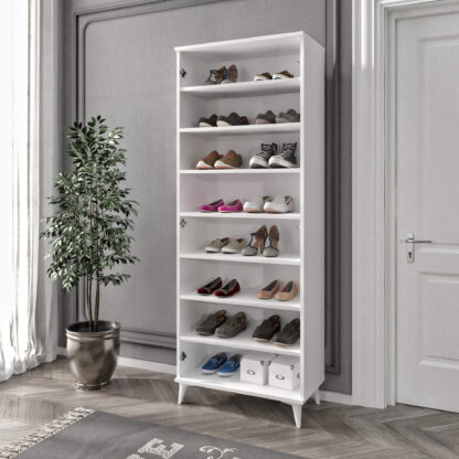 Pantofar Dante, 70x190x36.5 cm, Alb, MDF - imagine 3