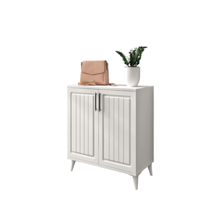 Pantofar Latte, 70x83x36.5 cm, Alb, MDF