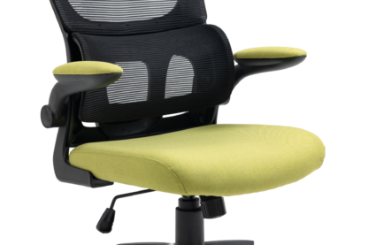 Scaun birou S-189, Negru/Verde, 63x125x65 cm, Material Textil - imagine 16