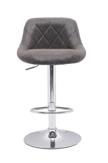 Scaun bar, S-202, Maro, 46x106x47 cm, Piele Ecologica - imagine 4