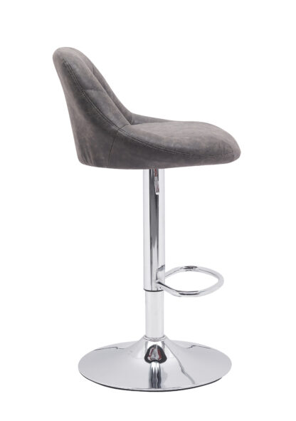 Scaun bar, S-202, Maro, 46x106x47 cm, Piele Ecologica - imagine 5