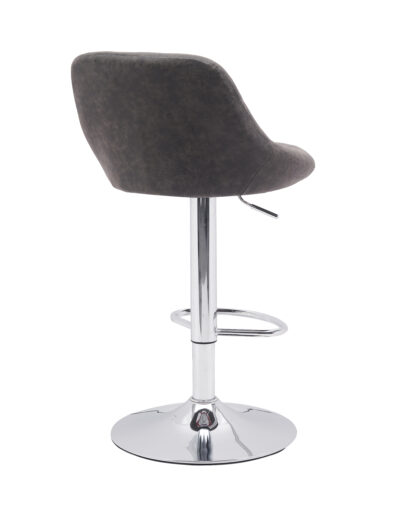 Scaun bar, S-202, Maro, 46x106x47 cm, Piele Ecologica - imagine 6