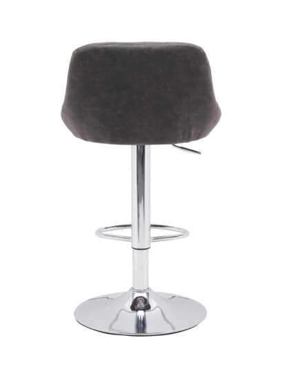 Scaun bar, S-202, Maro, 46x106x47 cm, Piele Ecologica - imagine 3