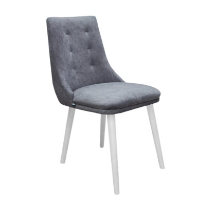 Scaun living, Stela Lux, Gri, 45x50x86 cm