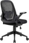 Scaun birou S-190, Negru, 58x114x54 cm, Material Textil - imagine 4