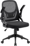 Scaun birou S-190, Negru, 58x114x54 cm, Material Textil - imagine 6
