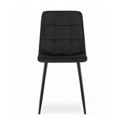 Scaun living s-155, stofa, negru - imagine 5