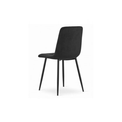 Scaun living s-155, stofa, negru - imagine 3