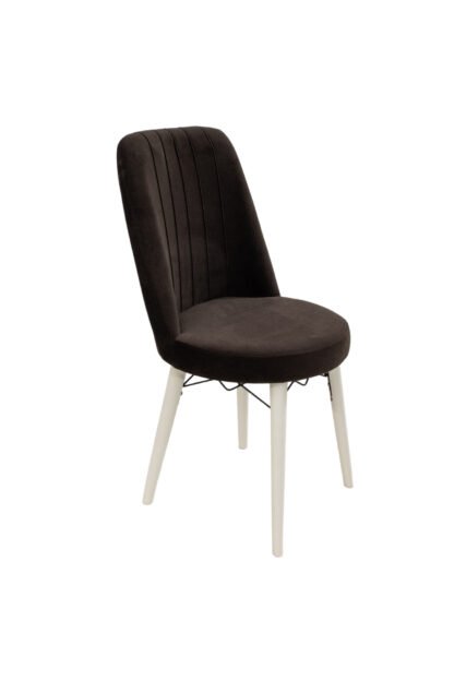 Scaun din lemn masiv, tapitat, 46x94x47 cm, Sardinia, Negru 30