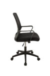Scaun birou S-197, Negru, 101x44x48 cm, Material Textil - imagine 3