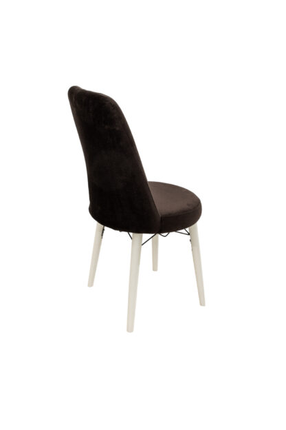 Scaun din lemn masiv, tapitat, 46x94x47 cm, Sardinia, Negru 30 - imagine 4
