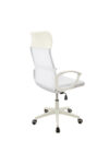 Scaun birou S-191, 116x45x49 cm, Alb, Material Textil - imagine 4