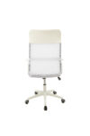 Scaun birou S-191, 116x45x49 cm, Alb, Material Textil - imagine 5