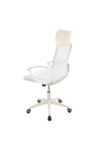 Scaun birou S-191, 116x45x49 cm, Alb, Material Textil - imagine 6