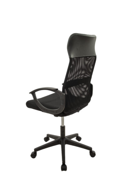 Scaun birou S-192, 116x45x49 cm, Negru, Material Textil - imagine 6