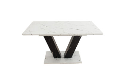 Masa Living MB-85, 180x75x80 cm, Alb Negru - imagine 2