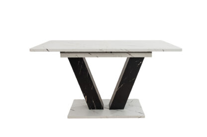 Masa Living MB-85, 180x75x80 cm, Alb Negru - imagine 3