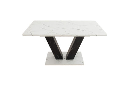Masa Living MB-85, 180x75x80 cm, Alb Negru - imagine 5