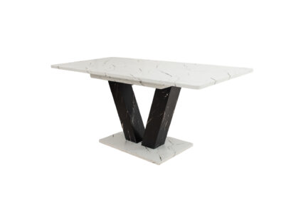 Masa Living MB-85, 180x75x80 cm, Alb Negru - imagine 7