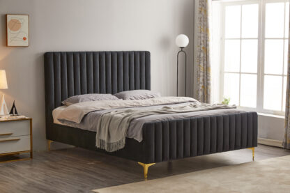 Pat ML-2202, Negru, 160x200 cm