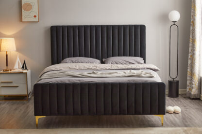 Pat ML-2202, Negru, 160x200 cm - imagine 5